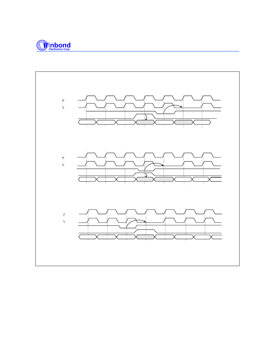 Cke/dqm input timing (write cycle) | Rainbow Electronics W9825G6CH User Manual | Page 39 / 43