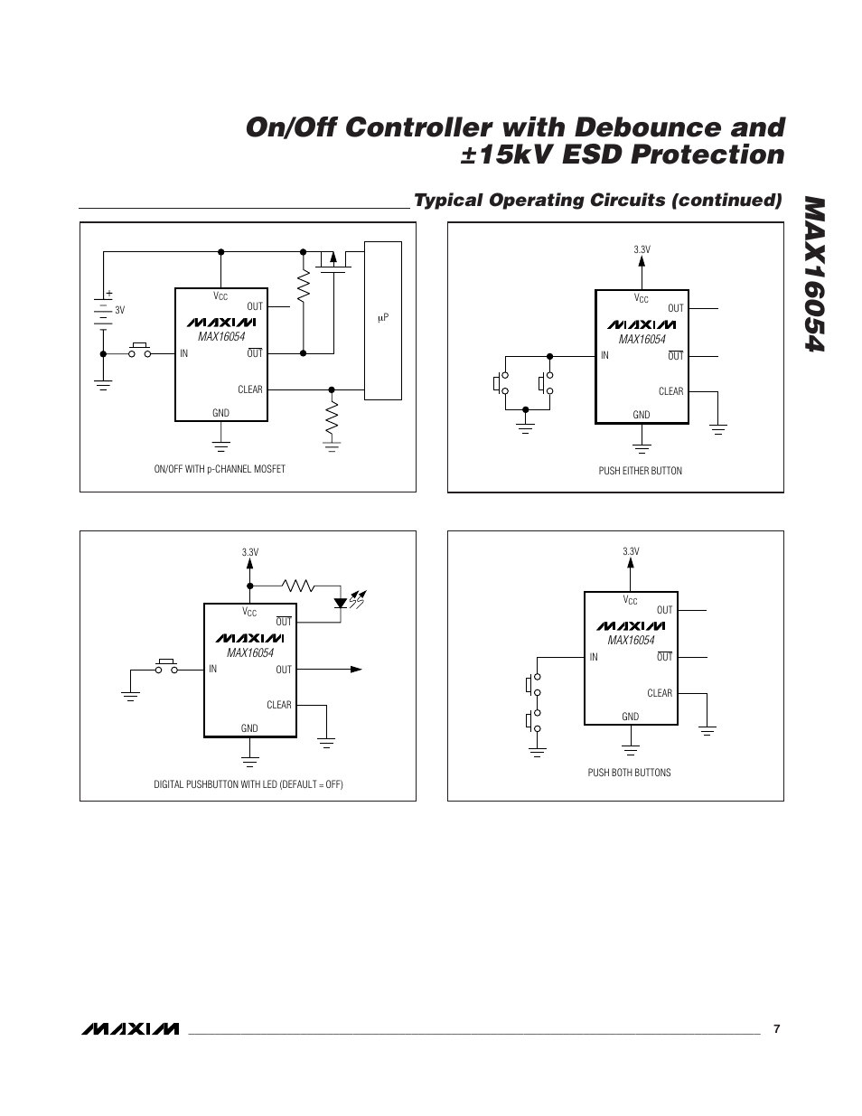 Typical operating circuits (continued) | Rainbow Electronics MAX16054 User Manual | Page 7 / 9