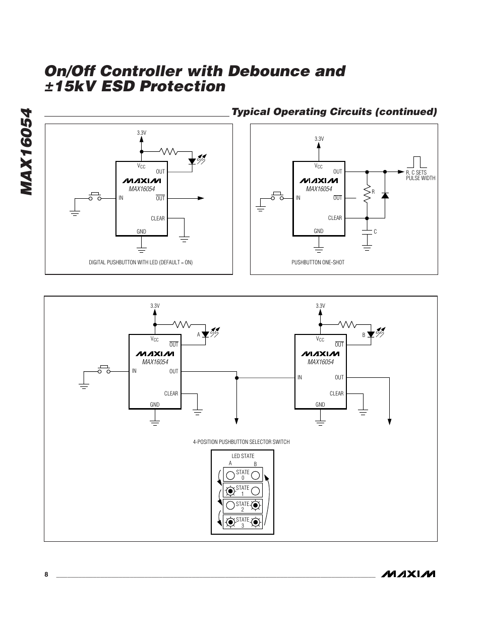 Typical operating circuits (continued) | Rainbow Electronics MAX16054 User Manual | Page 8 / 9