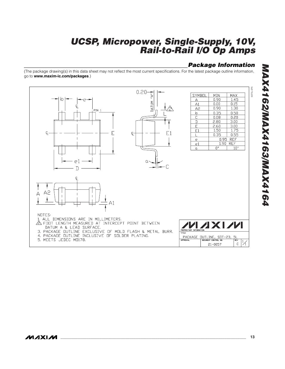 Rainbow Electronics MAX4163 User Manual | Page 13 / 14