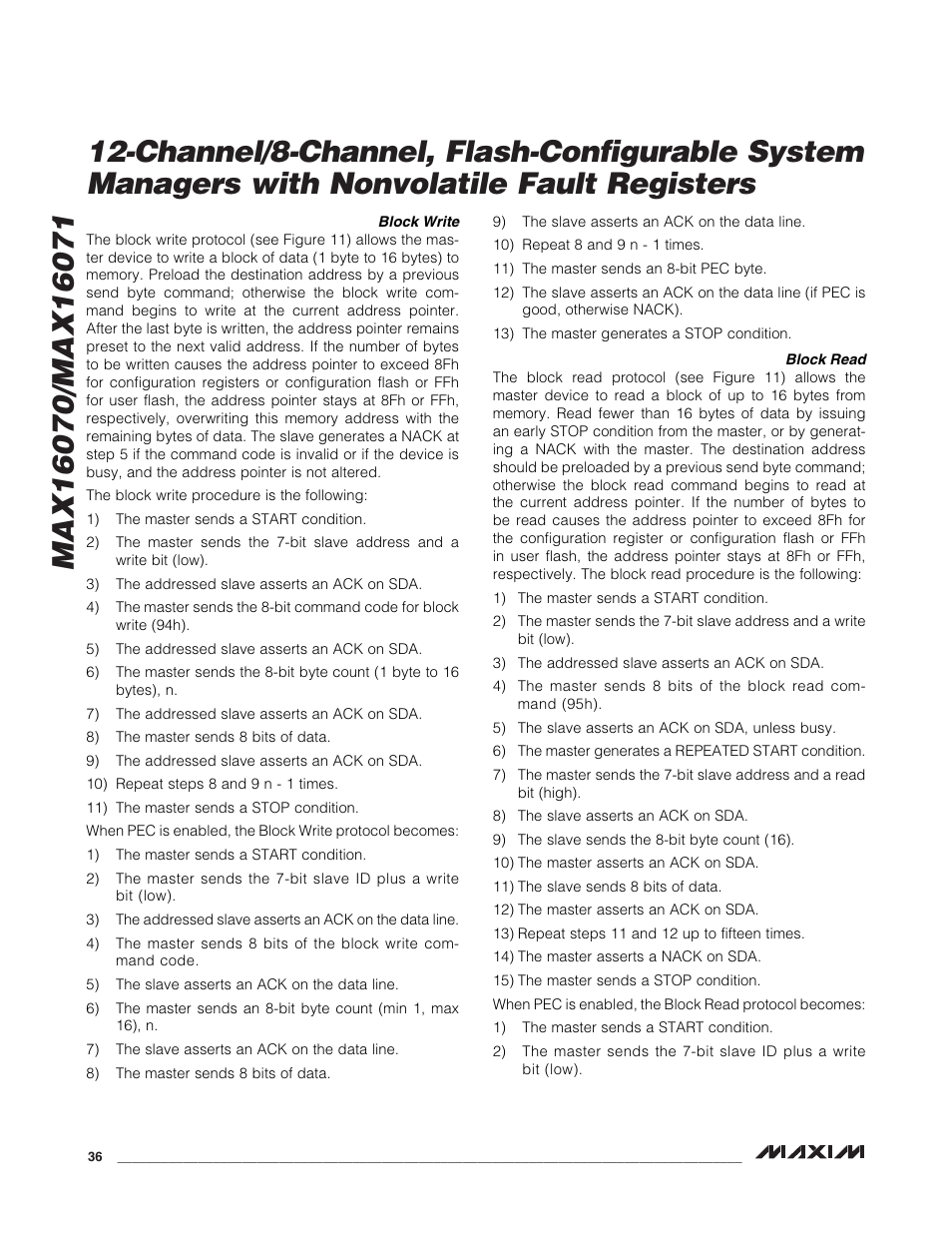 Rainbow Electronics MAX16071 User Manual | Page 36 / 51