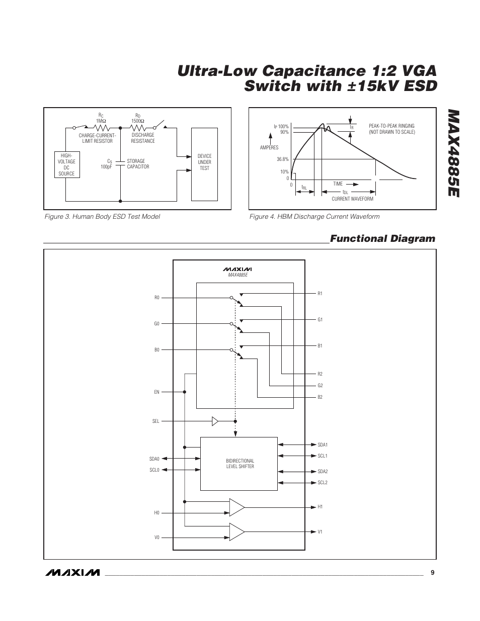 Functional diagram | Rainbow Electronics MAX4885E User Manual | Page 9 / 10