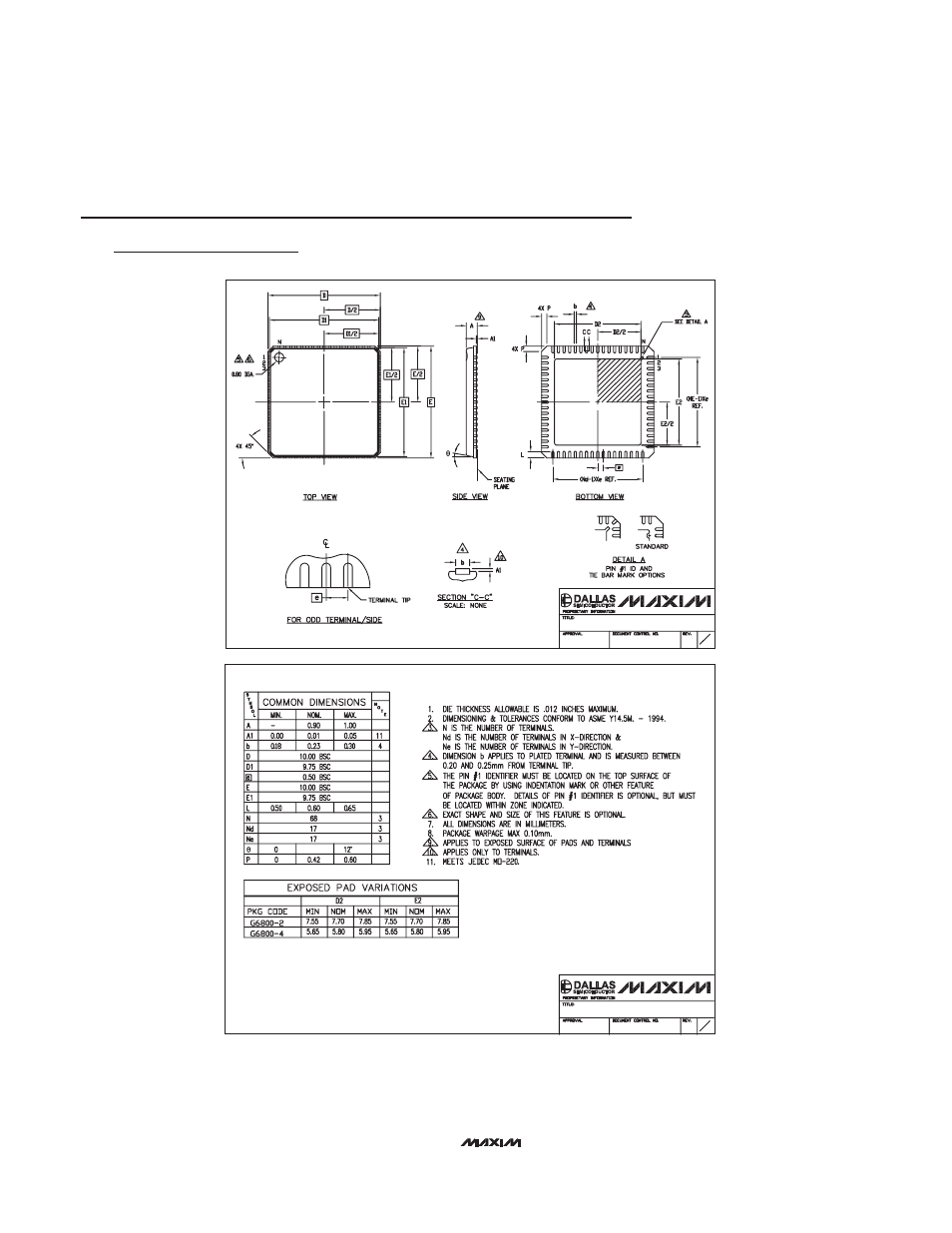 Package information | Rainbow Electronics MAX5887 User Manual | Page 18 / 18