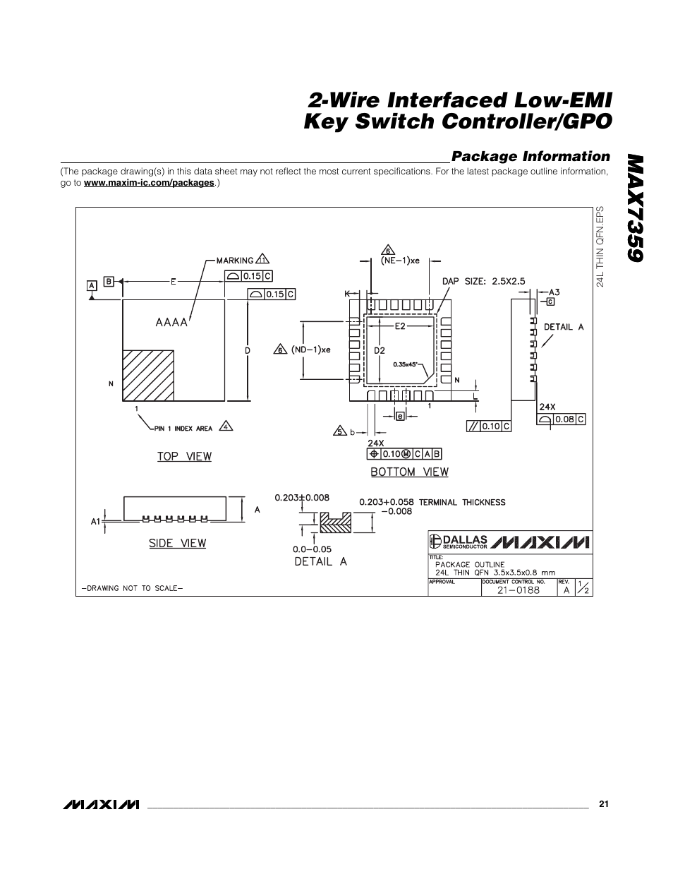 Max7359 | Rainbow Electronics MAX7359 User Manual | Page 21 / 22