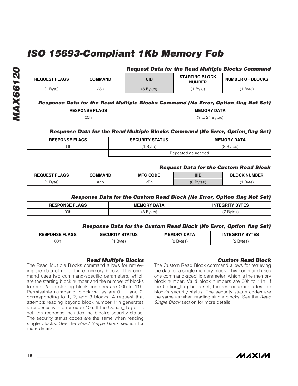 Rainbow Electronics MAX66120 User Manual | Page 18 / 24