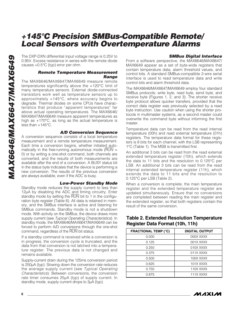 Rainbow Electronics MAX6649 User Manual | Page 6 / 16