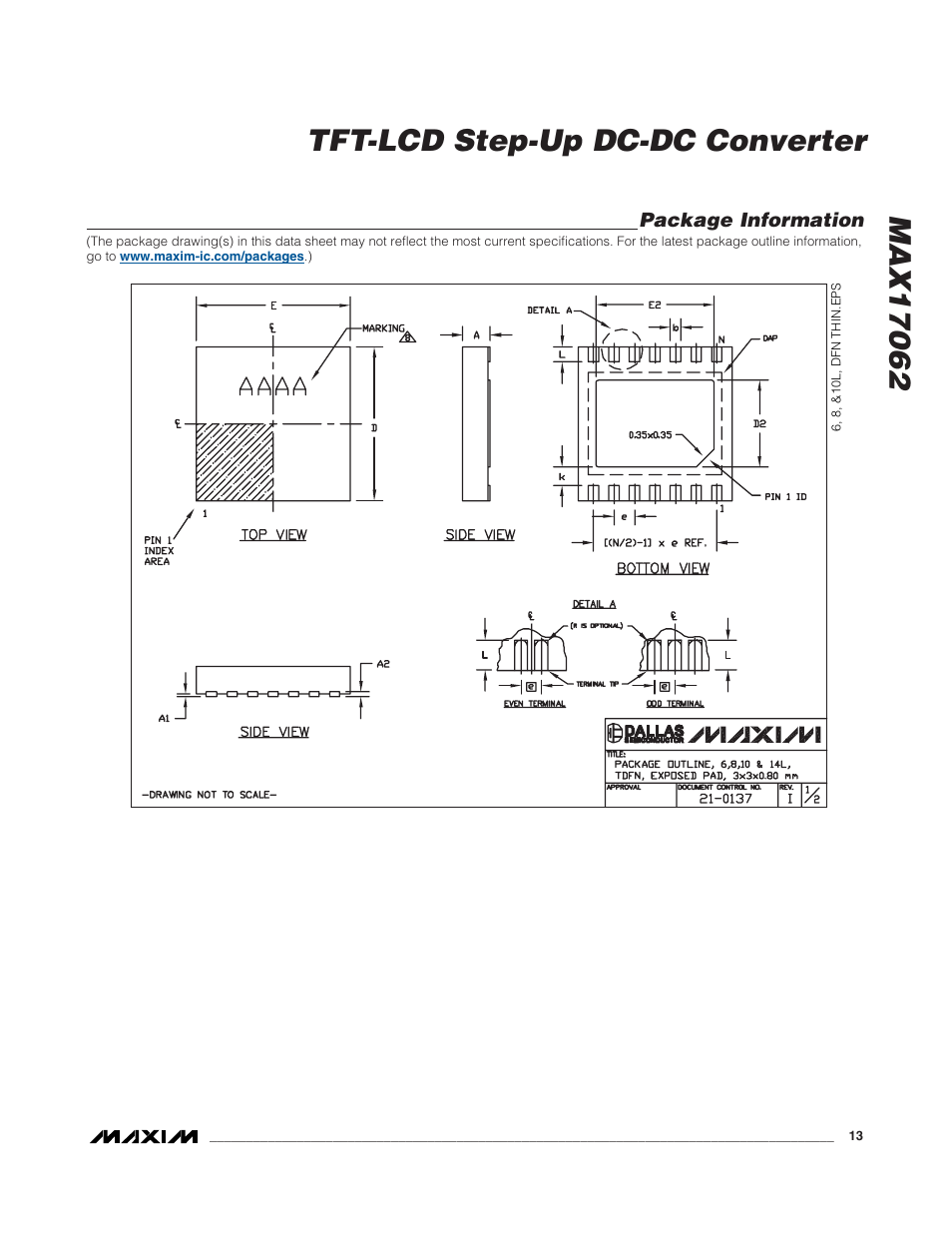 Rainbow Electronics MAX17062 User Manual | Page 13 / 14