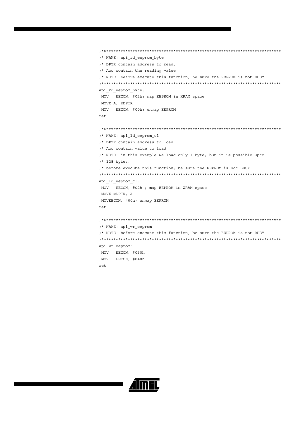 4 examples | Rainbow Electronics T89C51AC2 User Manual | Page 27 / 110