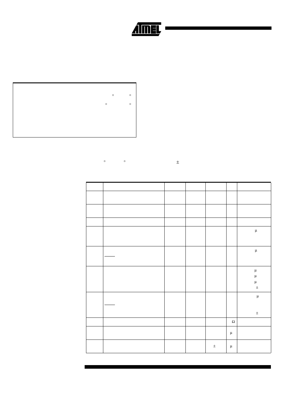 Electrical characteristics, 1 absolute maximum ratings (1), 2 dc parameters for standard voltage | 1 absolute maximum ratings | Rainbow Electronics T89C51AC2 User Manual | Page 94 / 110