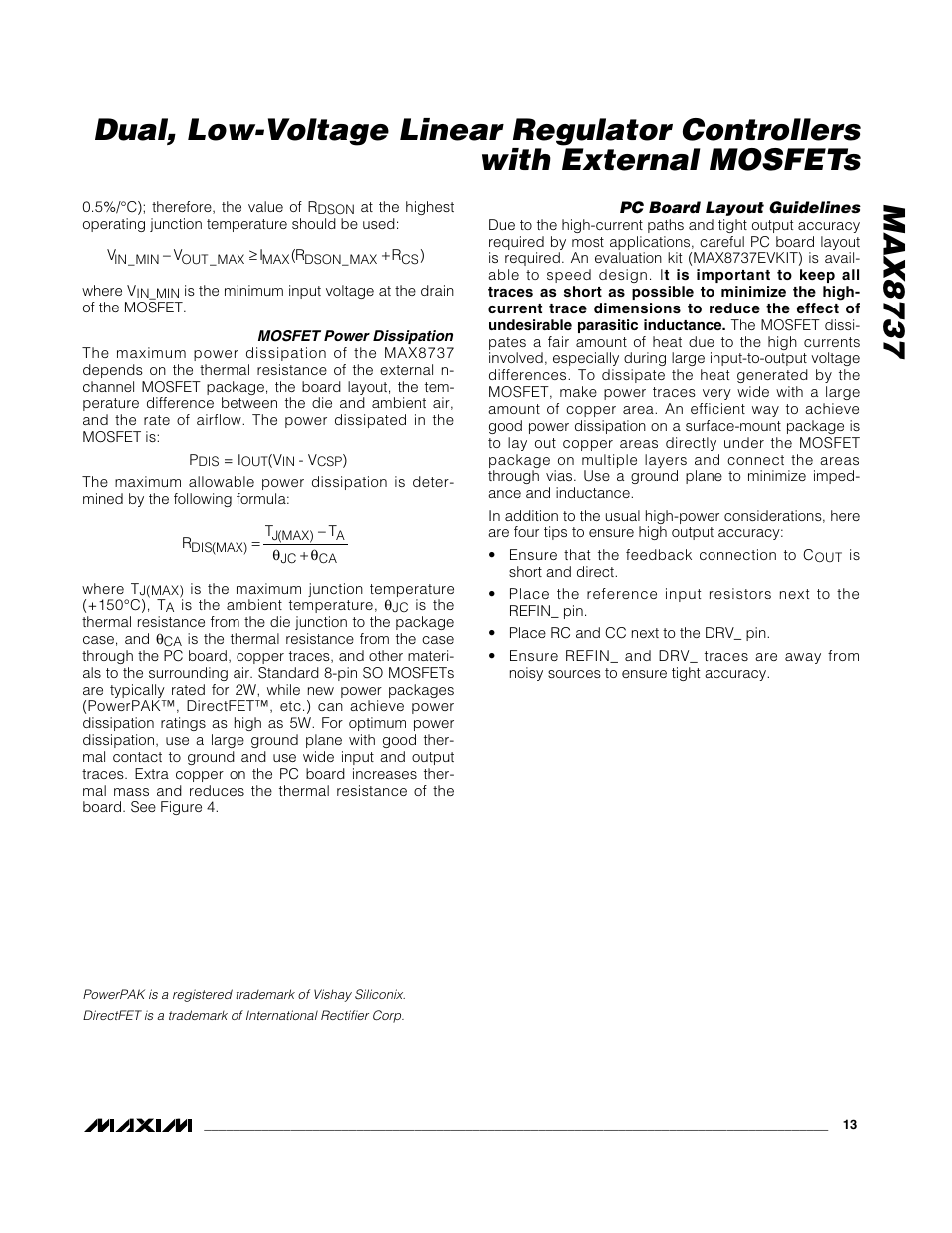 Rainbow Electronics MAX8737 User Manual | Page 13 / 15