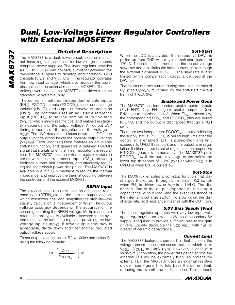 Max8737, Detailed description | Rainbow Electronics MAX8737 User Manual | Page 8 / 15