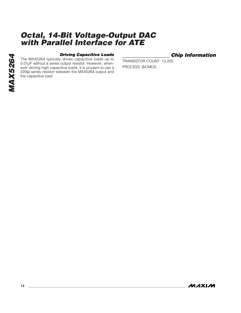 Rainbow Electronics MAX5264 User Manual | Page 12 / 16