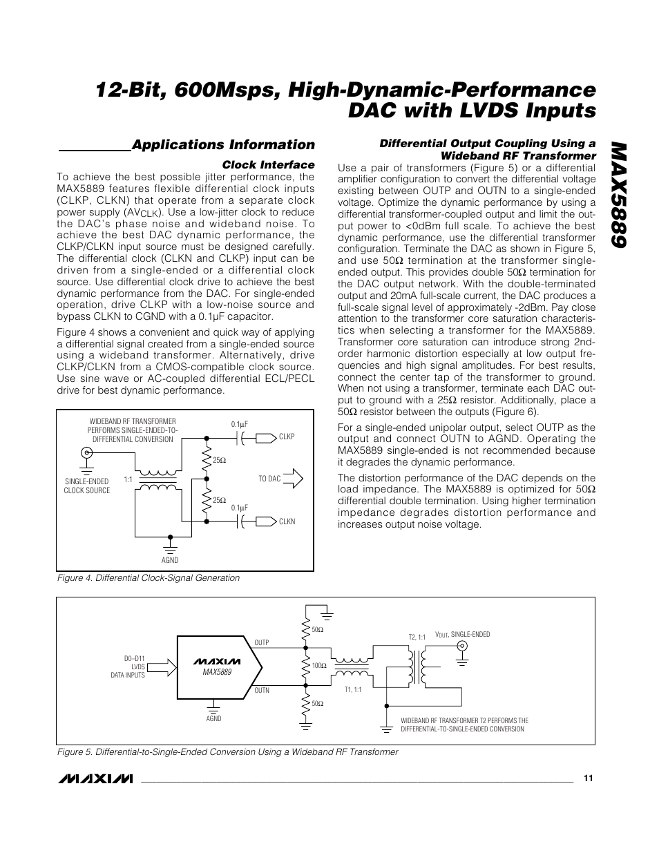 Applications information | Rainbow Electronics MAX5889 User Manual | Page 11 / 15