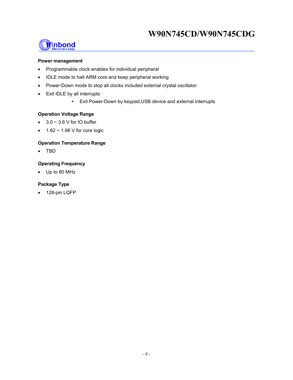 Rainbow Electronics W90N745CDG User Manual | Page 11 / 420