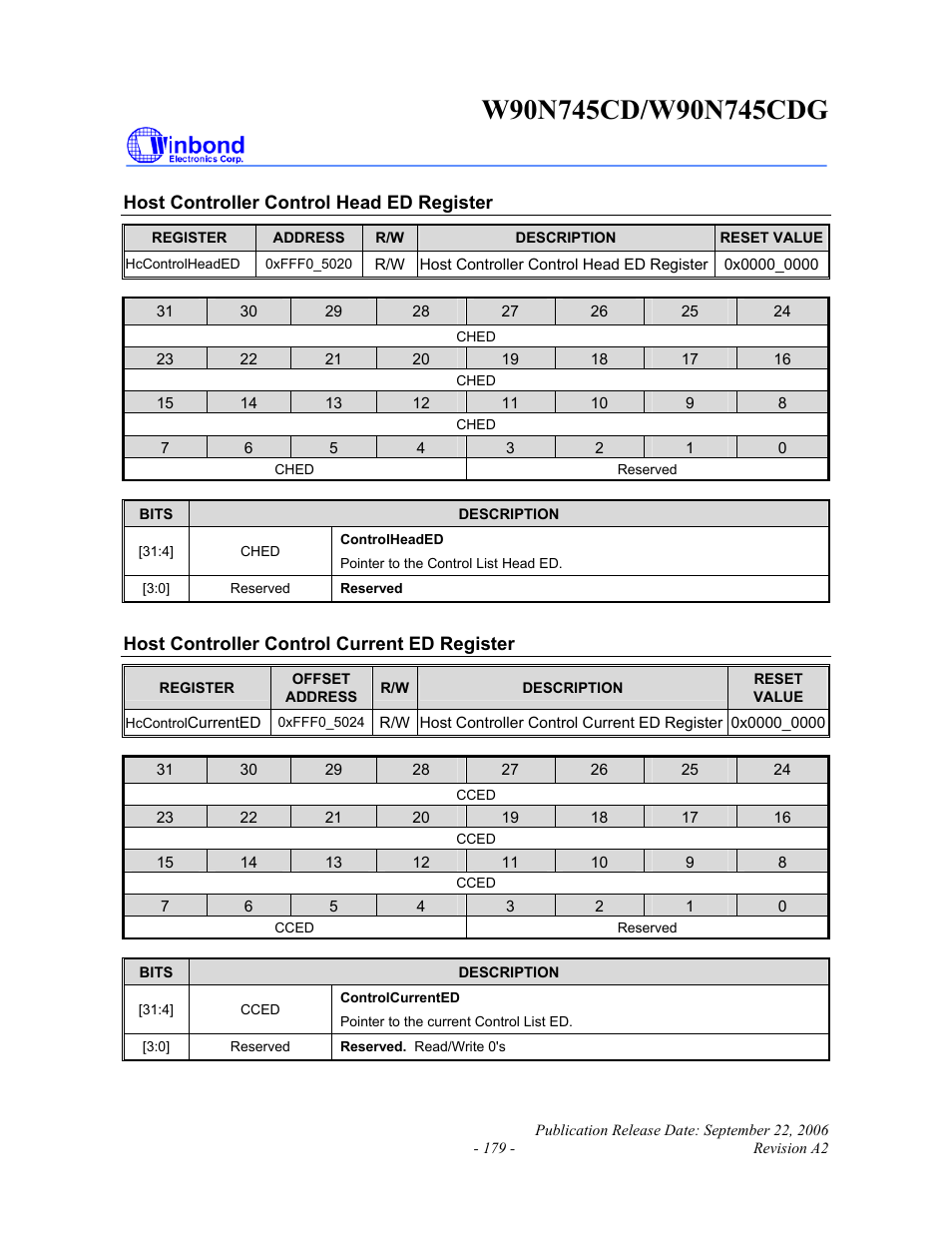 Rainbow Electronics W90N745CDG User Manual | Page 184 / 420