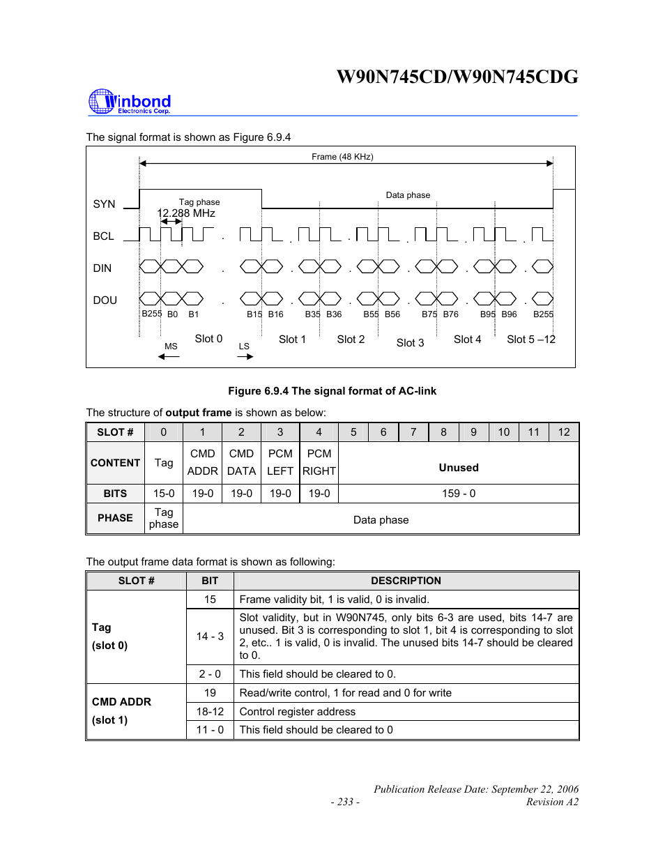 Rainbow Electronics W90N745CDG User Manual | Page 238 / 420