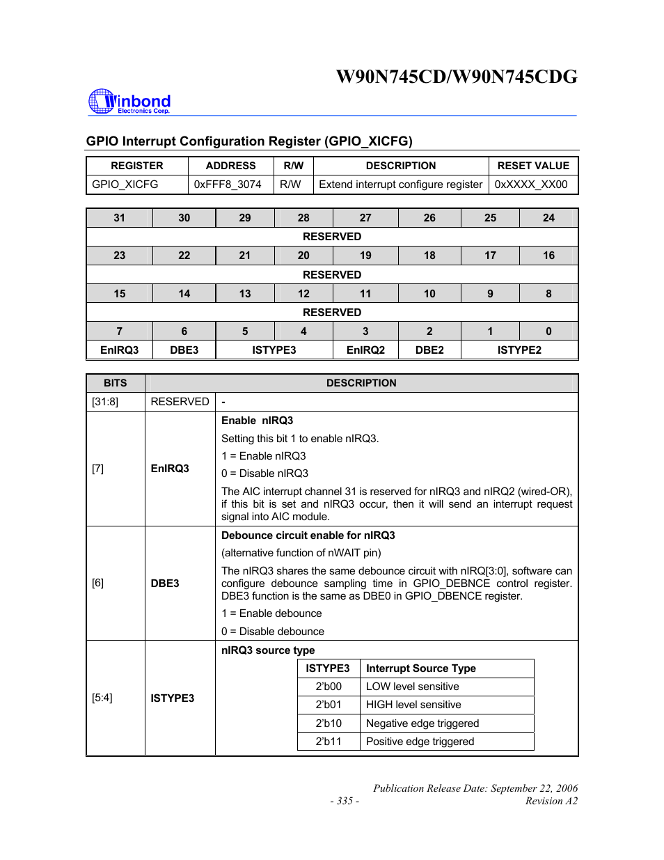 Rainbow Electronics W90N745CDG User Manual | Page 339 / 420