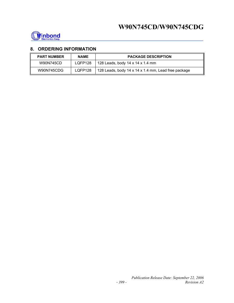 Rainbow Electronics W90N745CDG User Manual | Page 403 / 420