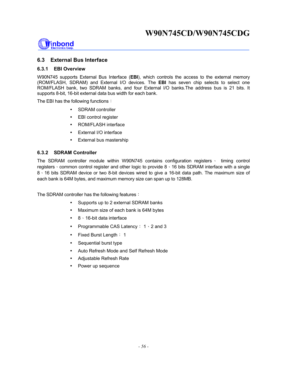 Rainbow Electronics W90N745CDG User Manual | Page 61 / 420