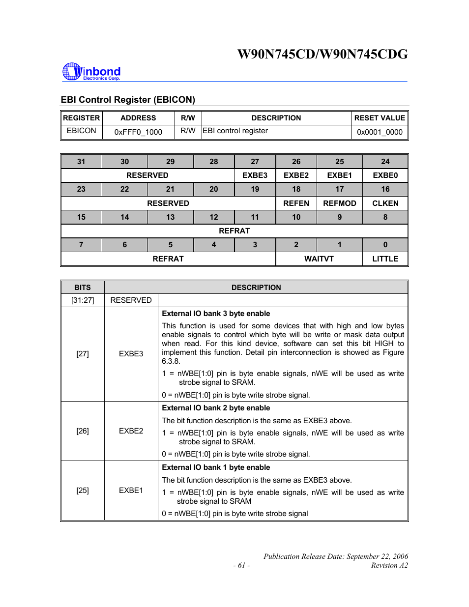 Rainbow Electronics W90N745CDG User Manual | Page 66 / 420