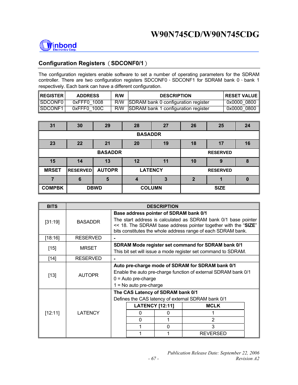 Rainbow Electronics W90N745CDG User Manual | Page 72 / 420