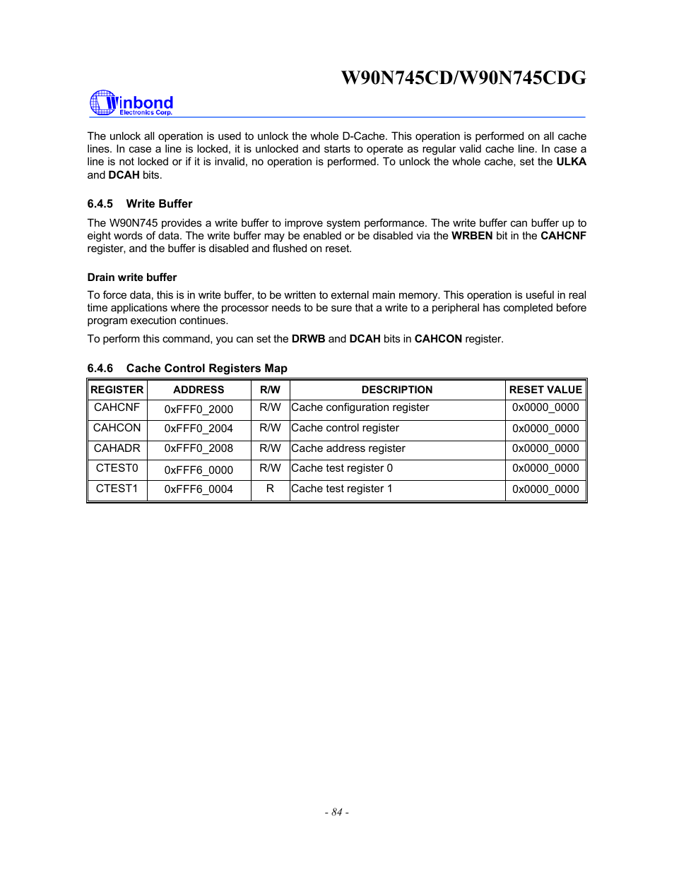 Rainbow Electronics W90N745CDG User Manual | Page 89 / 420