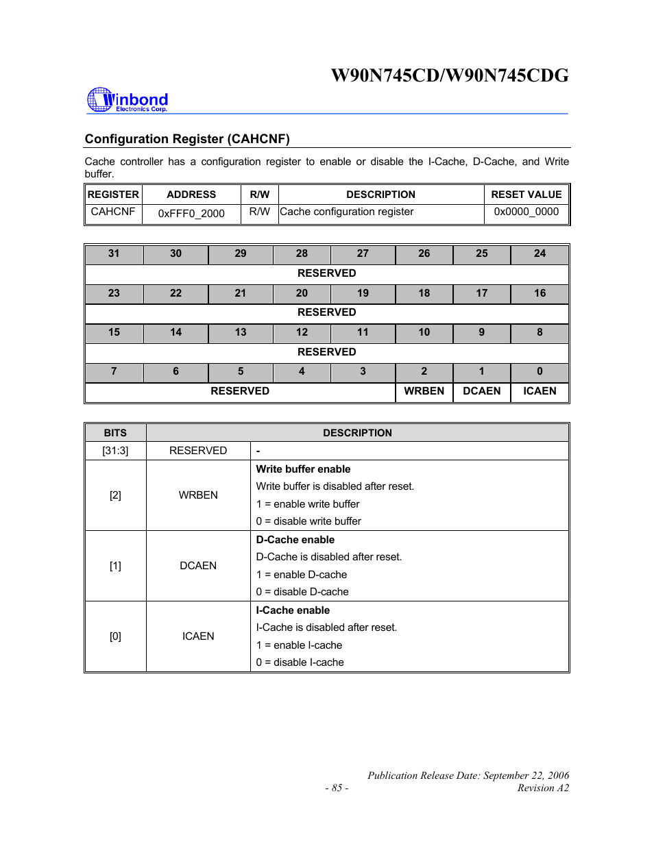 Rainbow Electronics W90N745CDG User Manual | Page 90 / 420