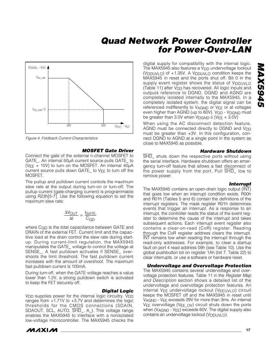 Rainbow Electronics MAX5945 User Manual | Page 17 / 44
