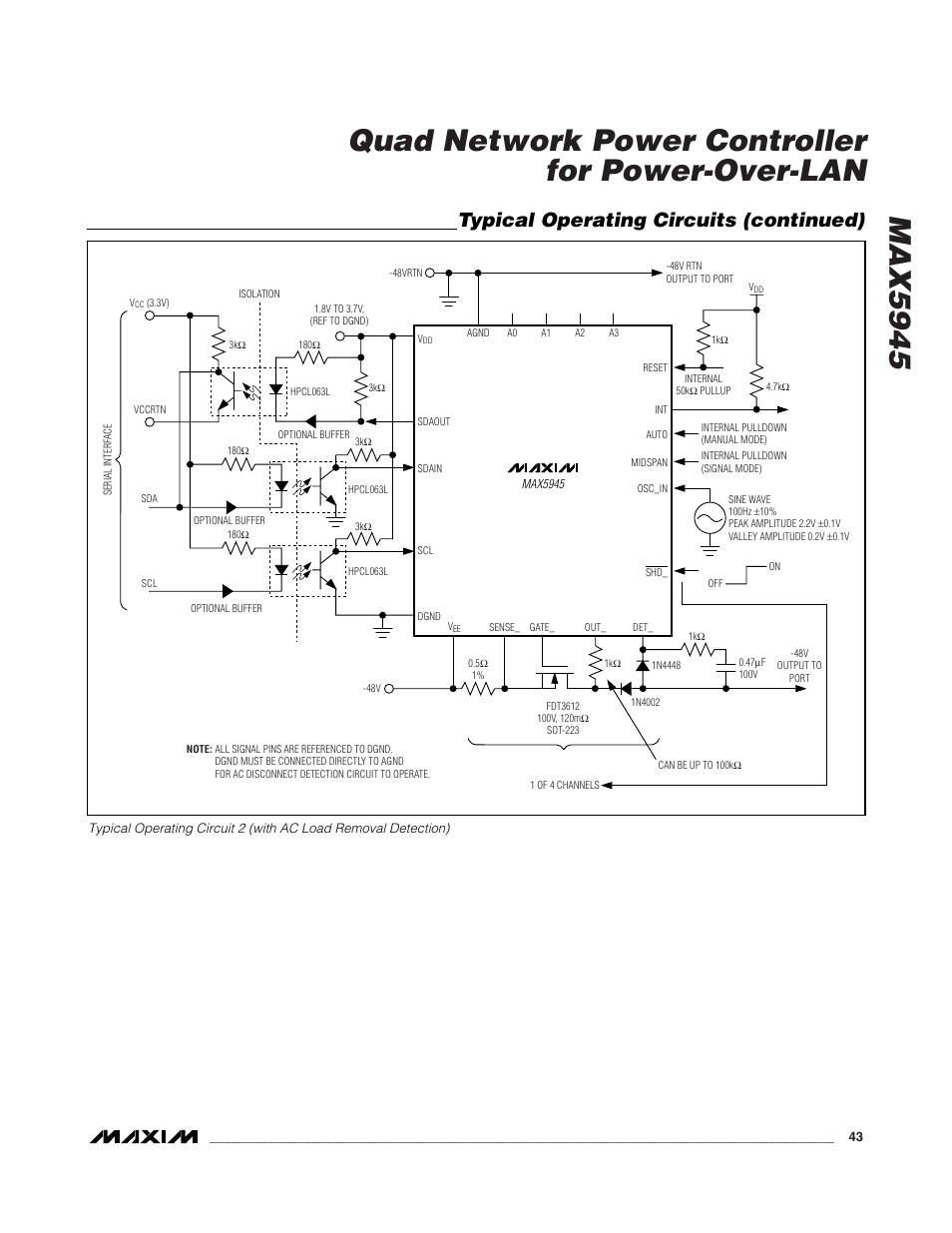 Typical operating circuits (continued) | Rainbow Electronics MAX5945 User Manual | Page 43 / 44