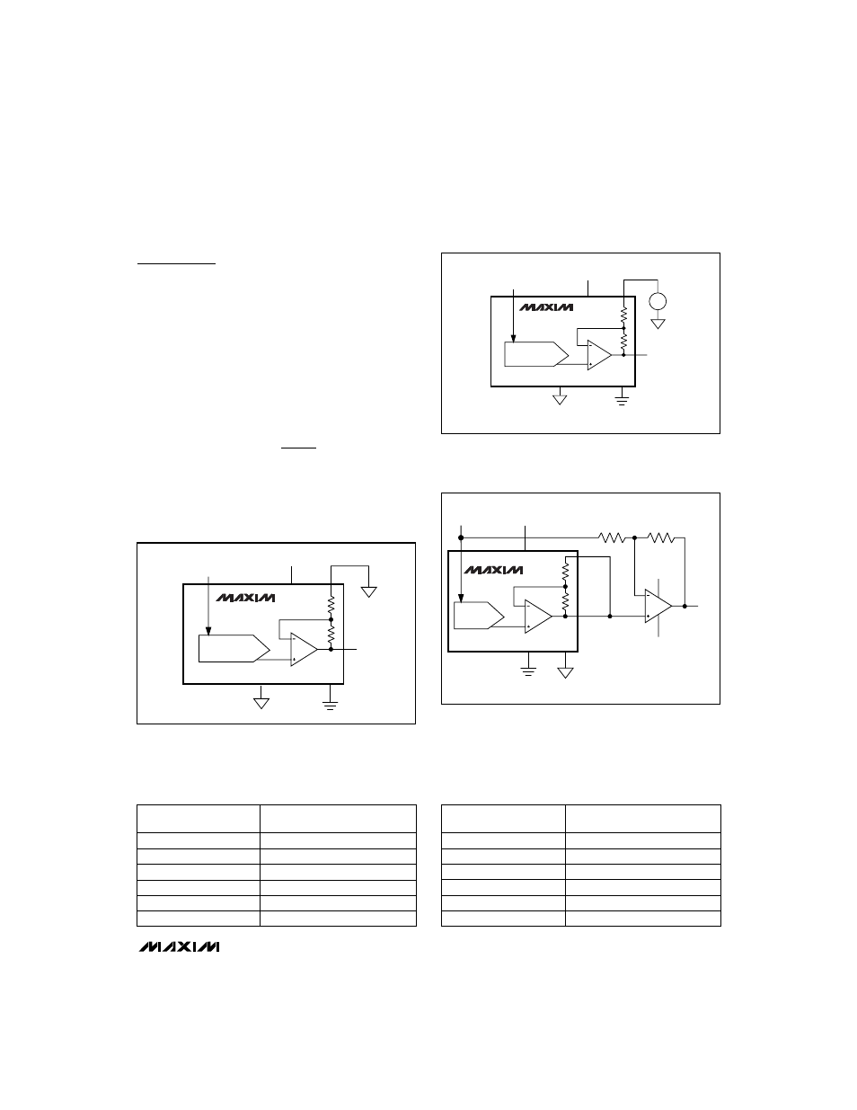 Applications information, Table 2. unipolar code table (circuit of figure 6), Table 3. bipolar code table (circuit of figure 8) | Rainbow Electronics MAX5172 User Manual | Page 13 / 16