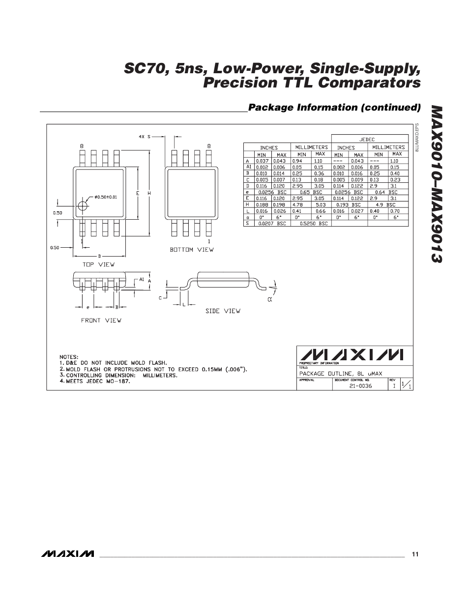 Rainbow Electronics MAX9013 User Manual | Page 11 / 12