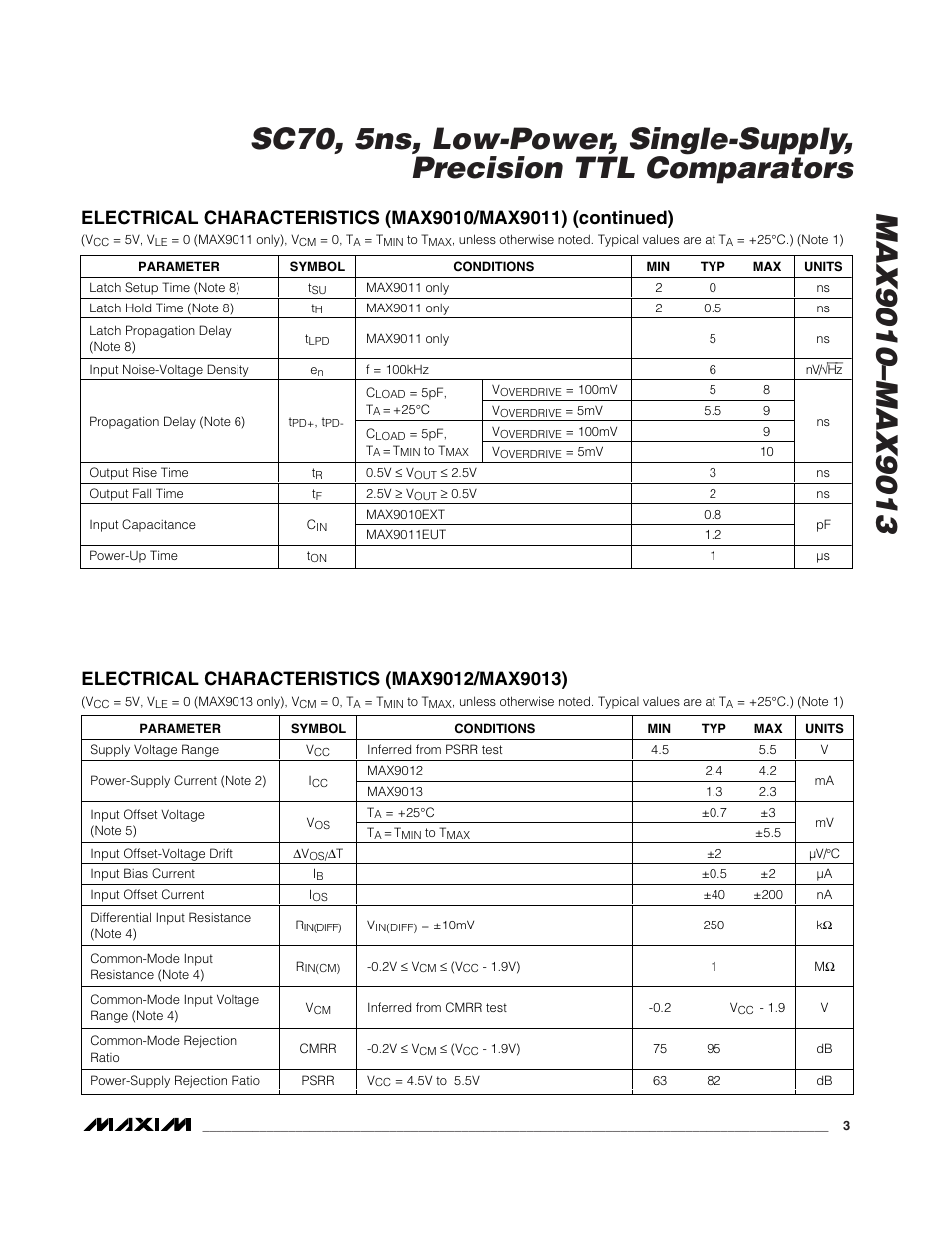 Rainbow Electronics MAX9013 User Manual | Page 3 / 12