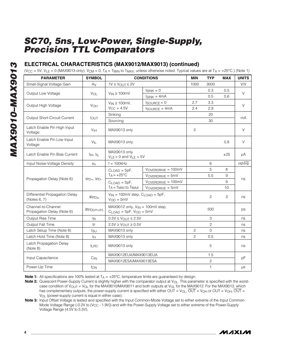 Rainbow Electronics MAX9013 User Manual | Page 4 / 12