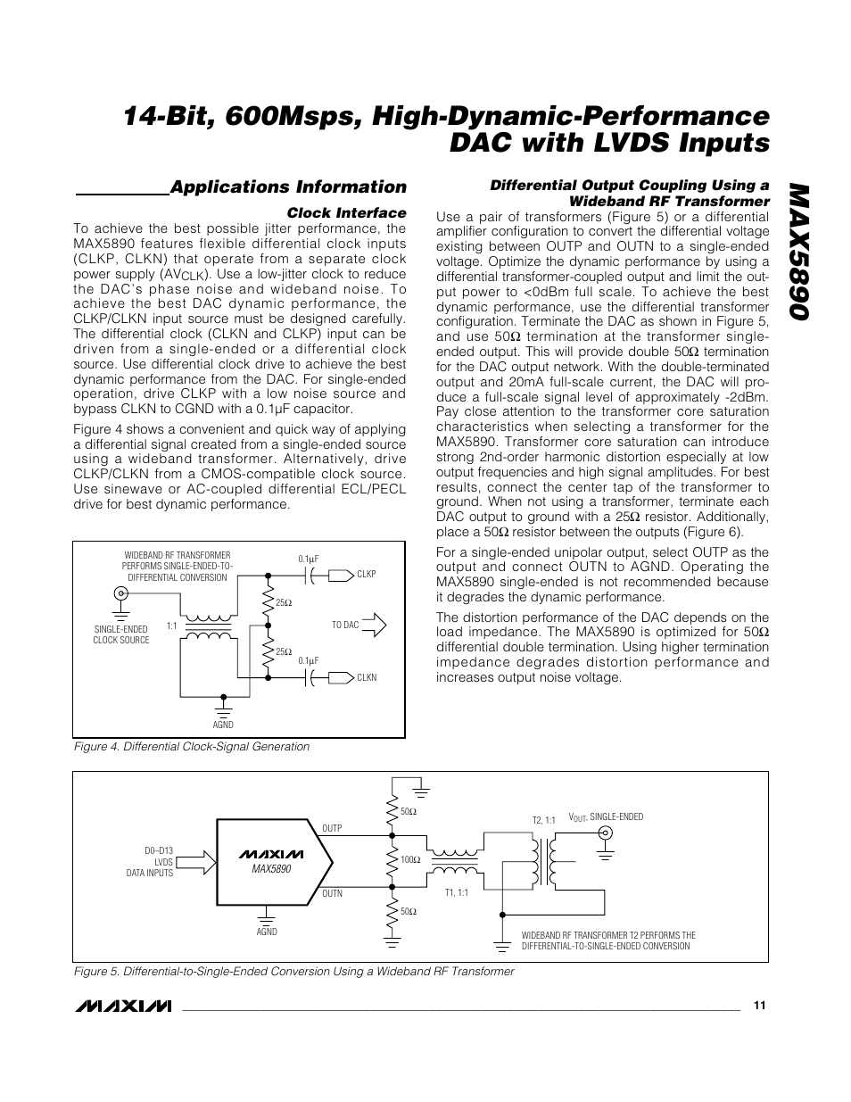 Applications information | Rainbow Electronics MAX5890 User Manual | Page 11 / 15