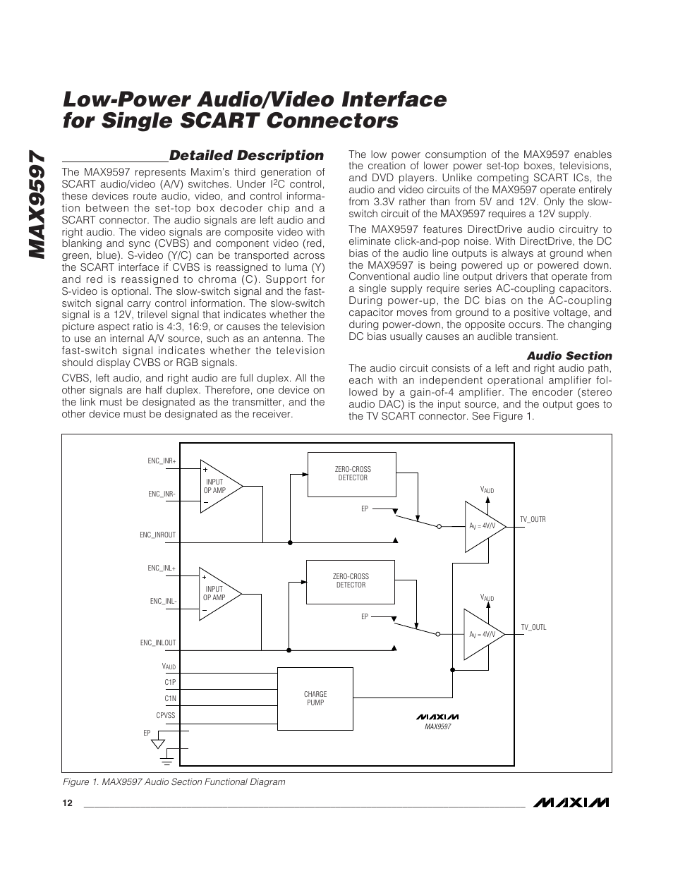 Detailed description | Rainbow Electronics MAX9597 User Manual | Page 12 / 32