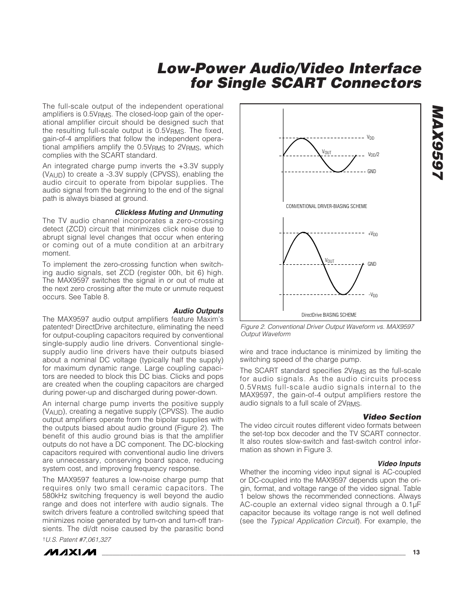 Rainbow Electronics MAX9597 User Manual | Page 13 / 32