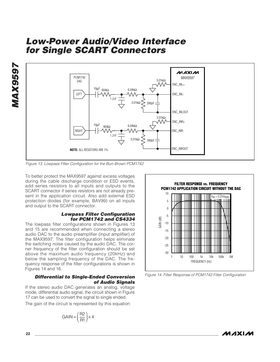 Rainbow Electronics MAX9597 User Manual | Page 22 / 32