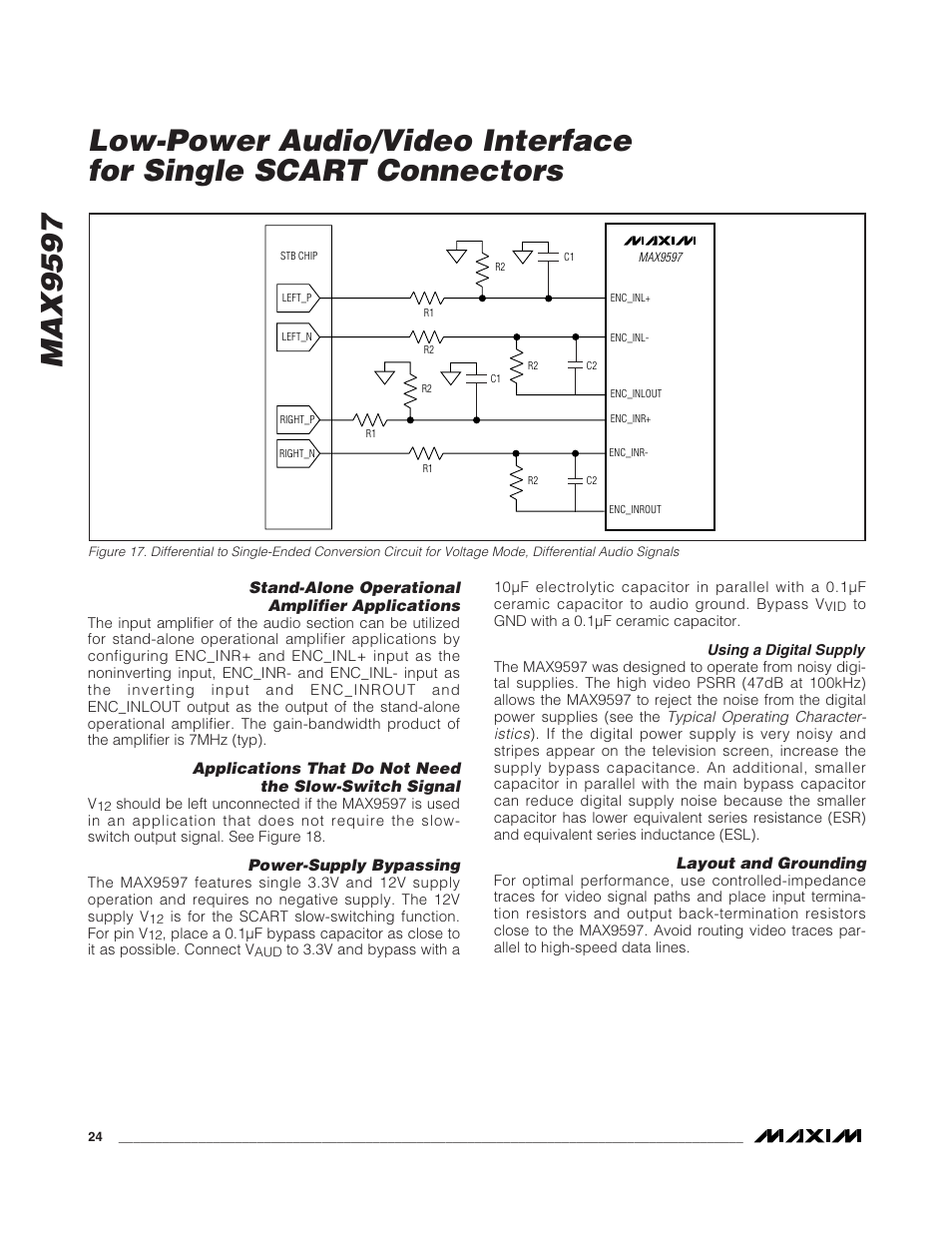 Rainbow Electronics MAX9597 User Manual | Page 24 / 32