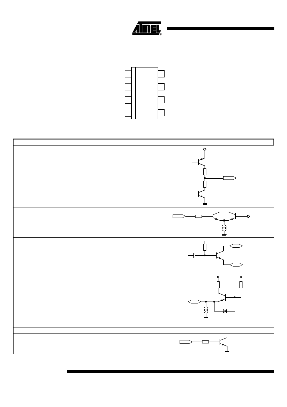 T5754, Pin configuration, Pin description | Rainbow Electronics T5754 User Manual | Page 2 / 11