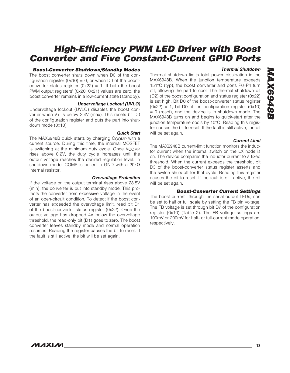 Max6948b | Rainbow Electronics MAX6948B User Manual | Page 13 / 28
