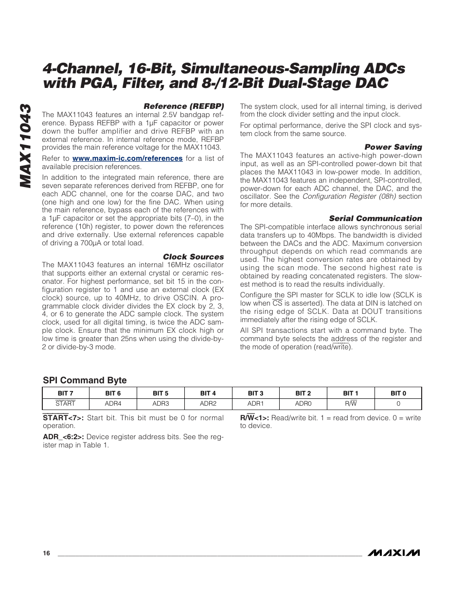 Rainbow Electronics MAX11043 User Manual | Page 16 / 32