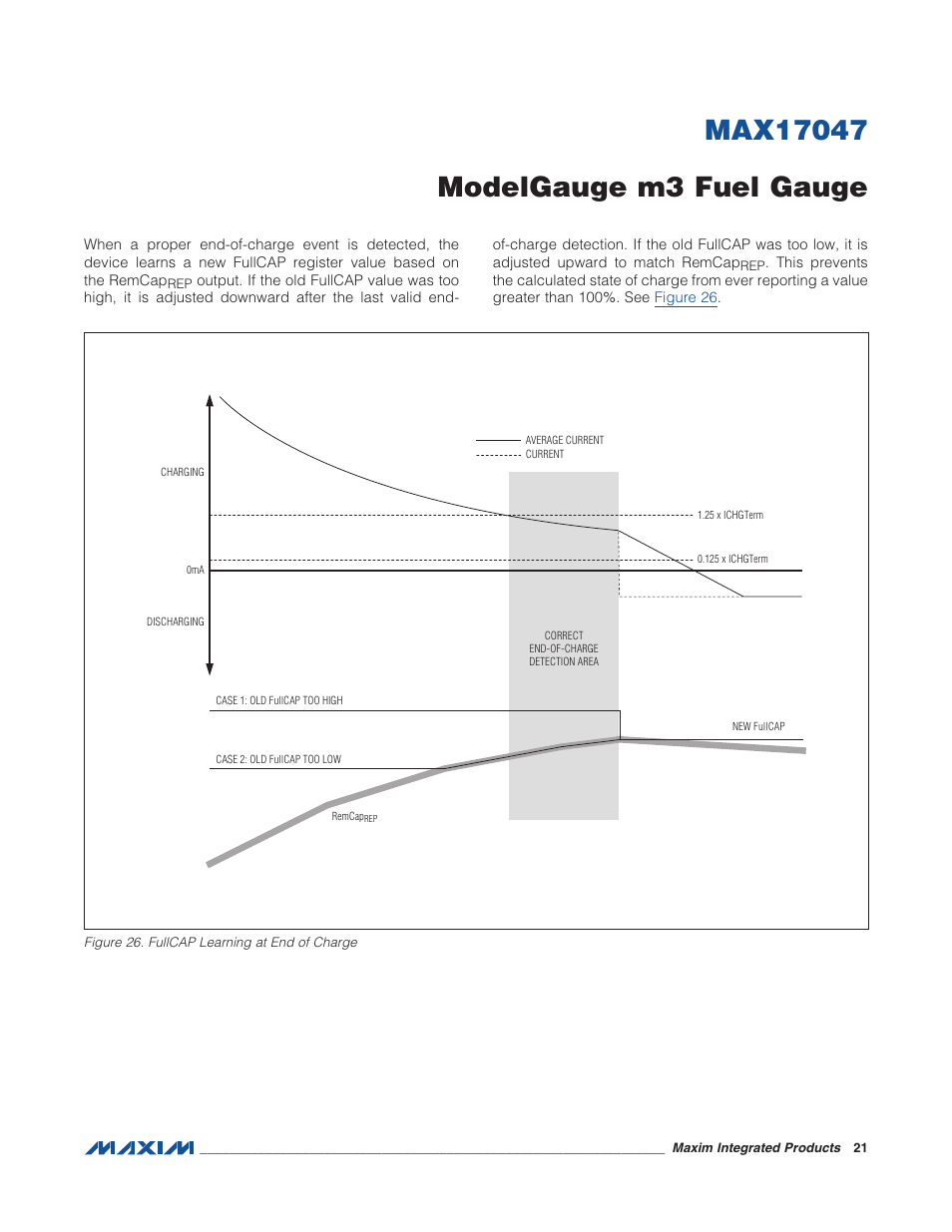 Figure 26. fullcap learning at end of ch | Rainbow Electronics MAX17047 User Manual | Page 21 / 46