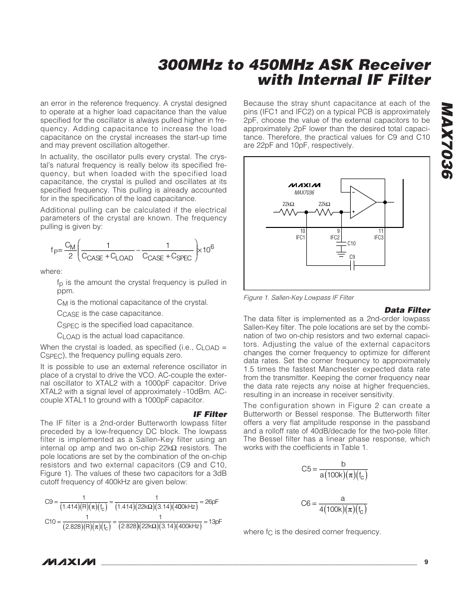 Rainbow Electronics MAX7036 User Manual | Page 9 / 12
