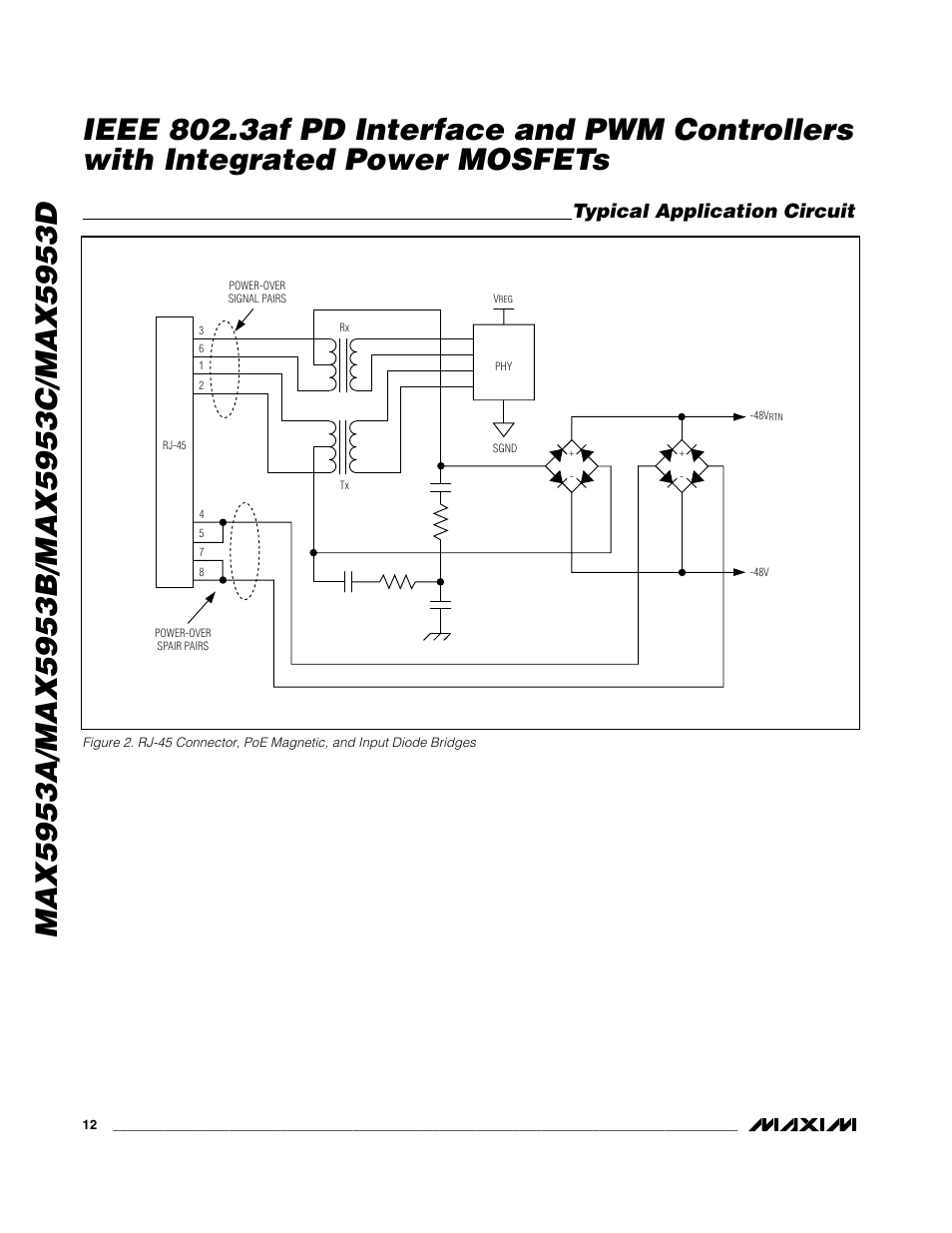 Typical application circuit | Rainbow Electronics MAX5953D User Manual | Page 12 / 27