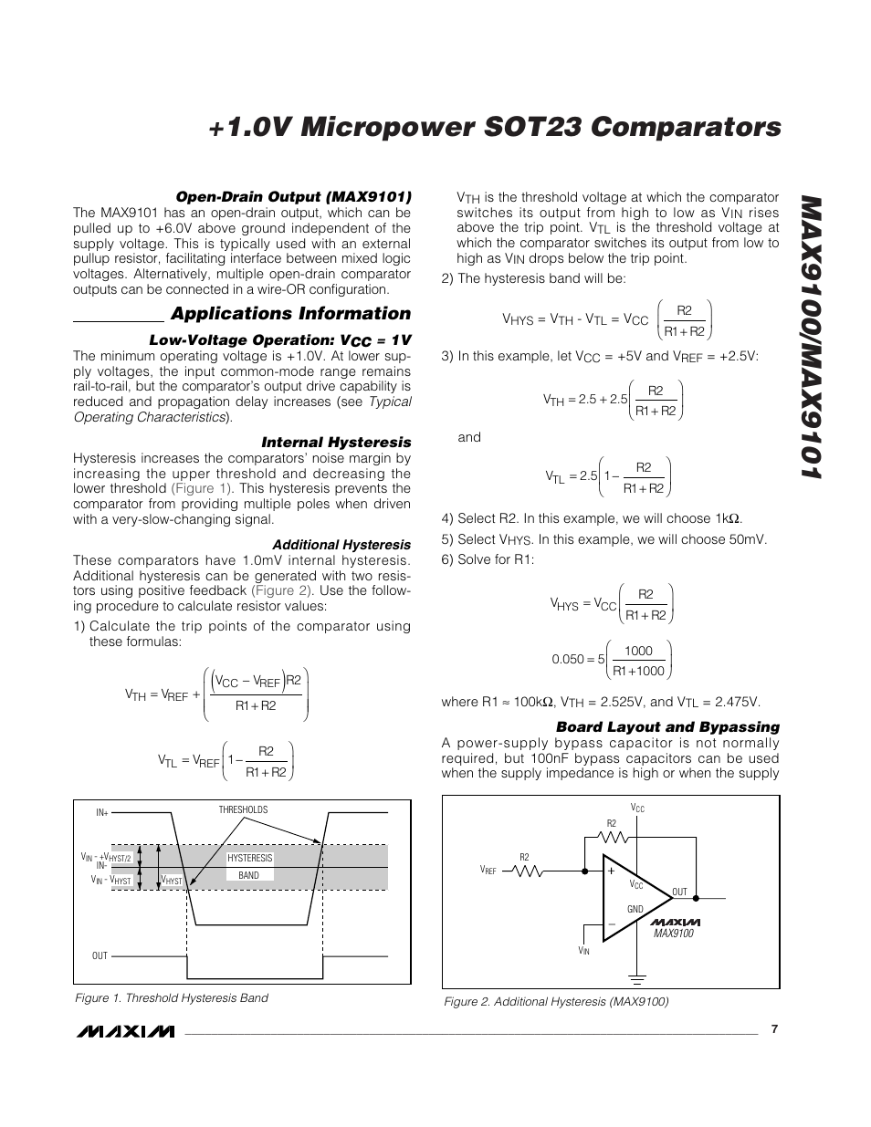 Applications information | Rainbow Electronics MAX9101 User Manual | Page 7 / 8