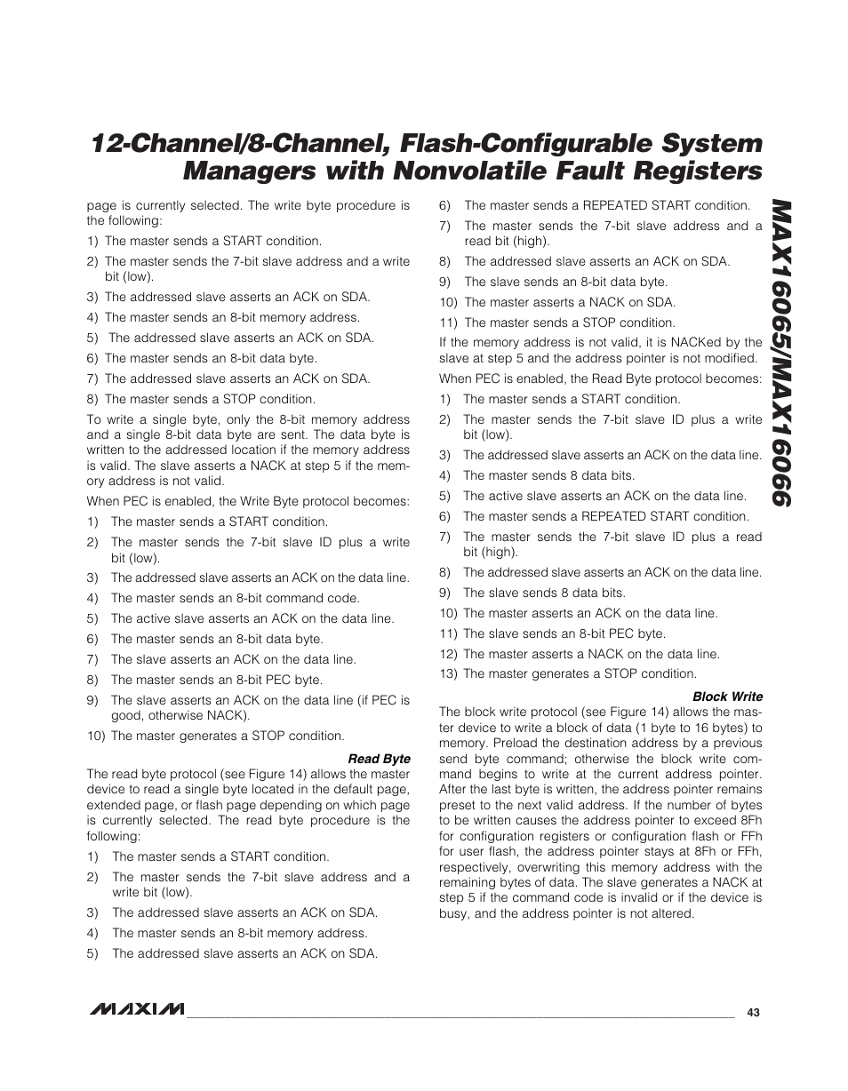 Rainbow Electronics MAX16066 User Manual | Page 43 / 61