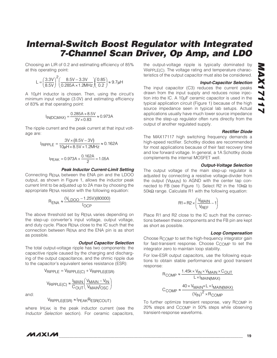 Rainbow Electronics MAX17117 User Manual | Page 19 / 22