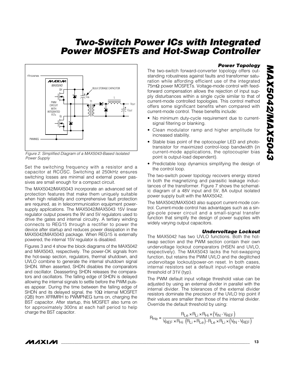 Rainbow Electronics MAX5043 User Manual | Page 13 / 22