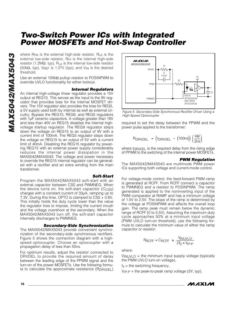 Rainbow Electronics MAX5043 User Manual | Page 16 / 22