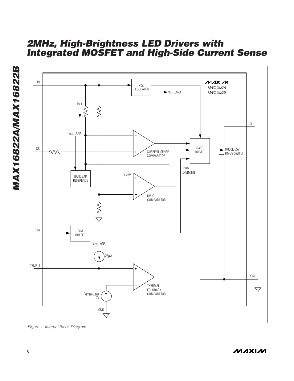 Rainbow Electronics MAX16822B User Manual | Page 6 / 10